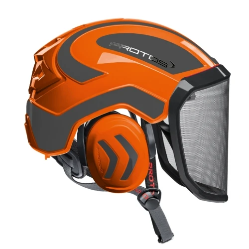 Protos Integral Arborist Helmet – Orange/Grey