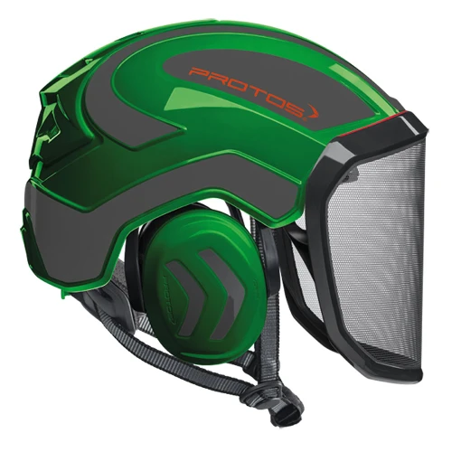 Protos Integral Arborist Helmet – Green/Grey