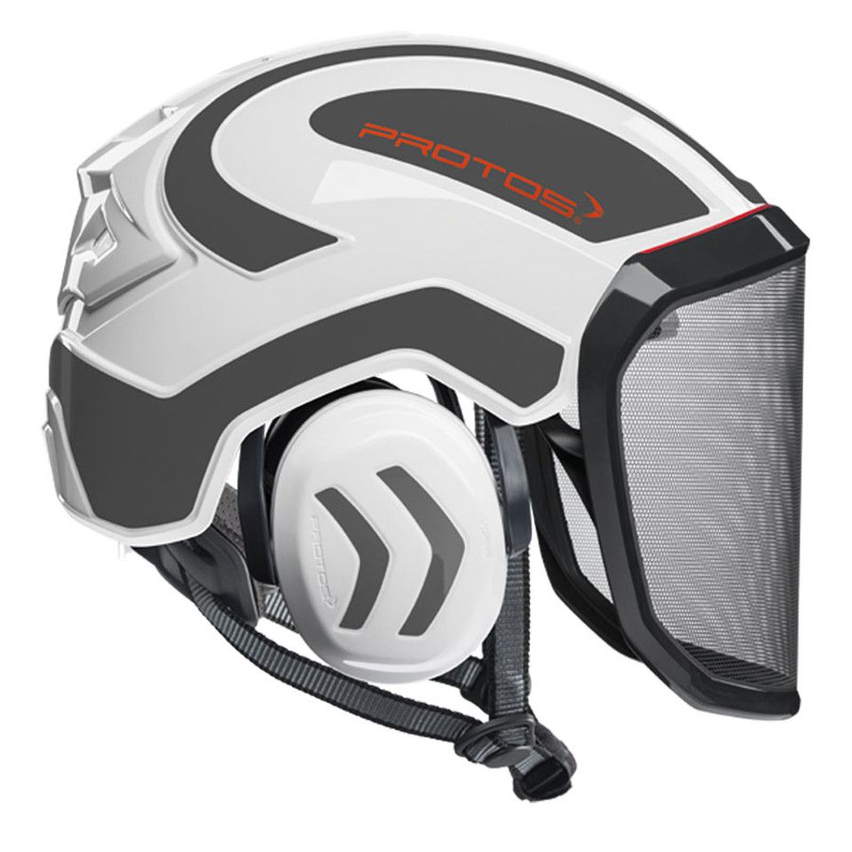 Protos Integral Arborist Helmet – White/Grey